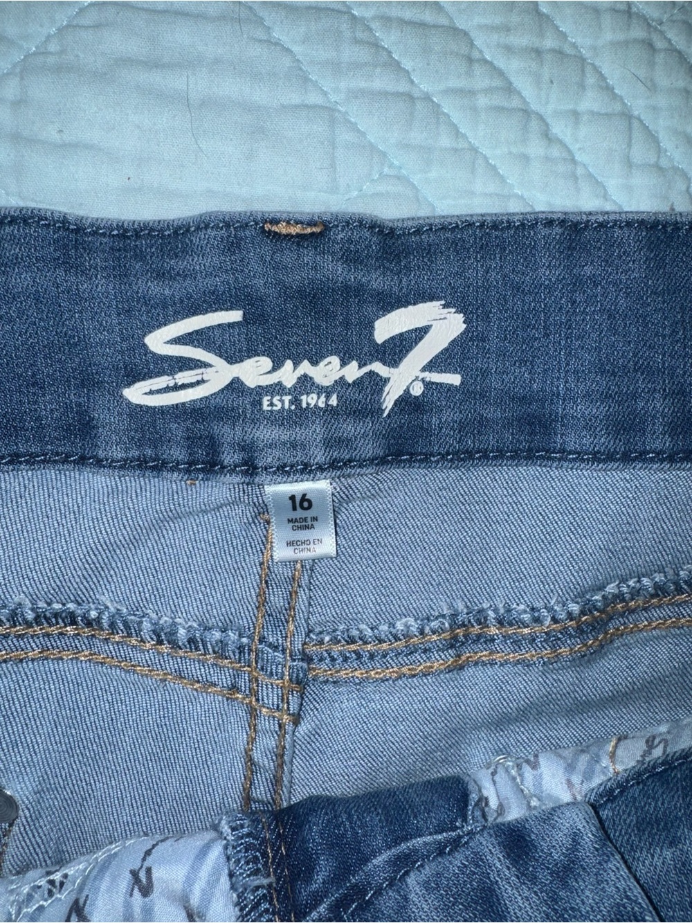 Seven7 Women's Dark Blue Skinny Jeans - Picture 4 of 6